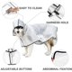 thumbnail image 2 of Chubasquero transparente para perros Chubasquero para perros con capucha Chubasquero resistente al viento e impermeable Puños elásticos Chubasquero impermeable ajustable para perros medianos a grandes, 2 of 5