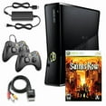 thumbnail image 1 of Console de jeu Xbox 360 S 4 Go noire restaurée avec Saints Row et 2 manettes noires Retrofam (Reconditionnée), 1 of 5