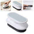 thumbnail image 3 of Clearance Under $5 | Laundry Scrub Brush with Soft Bristles for Clothes and Shoes, Ergonomic Household Cleaning Tool for Bathroom and Home Use, White, 3 of 9