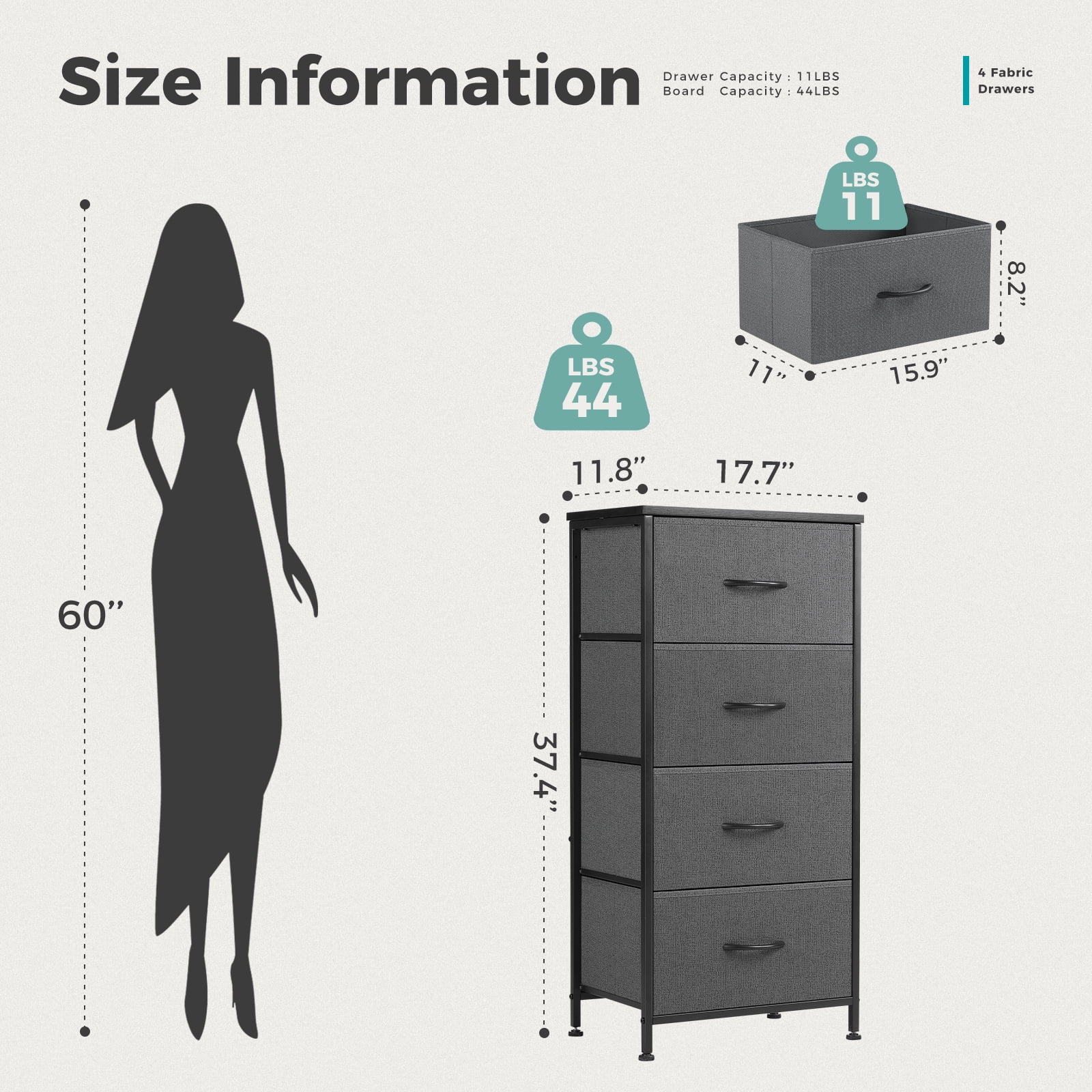 Walmart Black Friday Deals 2025 CONCETTA 4 Drawer Dresser for