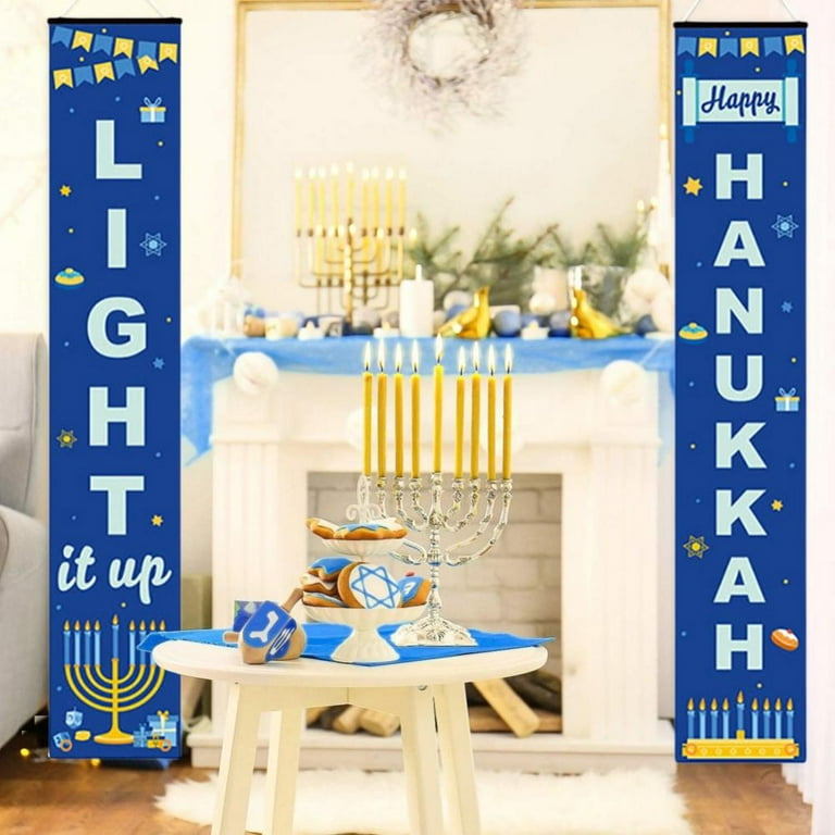 Outdoor Hanukkah Decorations