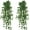 Green Radish, variant on 2Pcs Fake Plants for Outside Fake Plant Decor 3.1ft Artificial Hanging Plants Fake Ivy Vine Faux Greenery Vine Plant for Home Room Wall Pot Hanging Planter Indoor Outdoor Décor