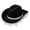 Black, variant on yuksok Cowboy Hat with Western Rhinestone Tassels, Cowgirl Hat, Wide Brim Sun Hat, Jazz Black