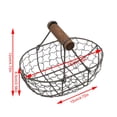 thumbnail image 2 of Wedding Flower Girl Baskets Small Rustic Flower Basket Wedding Metal Basket with Handle Tiny Petal Basket for Flower Girl Kid Wedding Home Decor, 7.09 x 4.72 x 4.92 Inch, 2 of 9