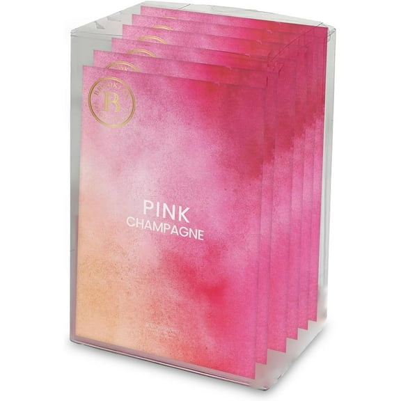 Brooklyn Fragrance Co. Water Color Sachet Bags – Pink Champagne Scented Pouches – Perfect Aroma for Drawers, Closets, Cars and Bathrooms – Long-Lasting Fresh Scent Sachets (6- Pack)