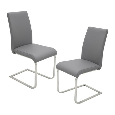 Best Master Furniture's Mirage Faux-Leather Dining Chairs (Set of 2)