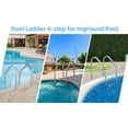 thumbnail image 3 of Swimming Pool Ladder,In-Ground Stainless Steel Step for Indoor/Outdoor Pool,Heavy Duty Non-Slip Ladder for Above Ground Pools Stair Entry System,Easy Assembly, 3 of 8