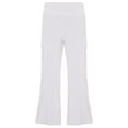 thumbnail image 3 of iiniim Men High Waist Fringe Flared Pants Ballroom Dance Pants Modern Dance Pants Disco Trousers White M, 3 of 7