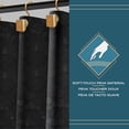 thumbnail image 2 of Moorefield Pebbles PEVA Shower Liner with Black Grommets, Soft-Touch, 72" x 72", Black, 2 of 7