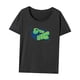 thumbnail image 3 of Camiseta para mujer con cuello redondo, camiseta básica para mujer para vacaciones, regalo del día de San Valentín M, 3 of 7