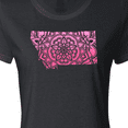 thumbnail image 4 of Inktastic Montana Silhouette Mandala Women's T-Shirt, 4 of 5
