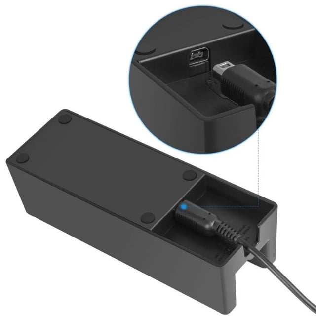 NATEFEMIN Stable Charging Dock Stand Simple Design Vertical Placement ABS Material Charging Accessory For New 3DS New 3DS XL 2DSLL