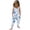 Blue, variant on Girls Kids Floral Sleeveless Summer Romper Harem Jumpsuit with Adjustable Straps Blue Spring Summer,Size 2 T