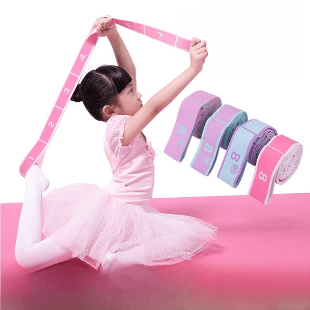 Banda elástica digital para práctica de baile latino para niños y adultos, banda elástica para práctica de yoga, ocho bandas elásticas, generación de puntos