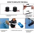 thumbnail image 4 of Peanut Ball - Anti Burst Exercise Ball Compatible With Labor Birthing, Physical Therapy Compatible With Kids, Core Strength, Home & Gym Fintness (incl, 4 of 4