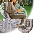 thumbnail image 2 of Hanging Chair Cushion Set - Thickened Washable Swing Seat & Backrest Pillow for Indoor/Outdoor Egg Chairs, Hammocks & Rattan Basket Chairs, 2 of 6