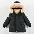 thumbnail image 2 of dazeni Girl's Winter Quilted Coat Full Zip up Puffer Jacket Warm Hooded Parka Thicken Outwear, 2 of 9