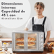 thumbnail image 4 of Horno Gourmet Elite Gourmet modelo ETO-4510M Convección 120 V, 4 of 8