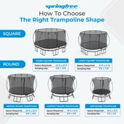 Springfree Trampoline Oval 8 x 11Ft Trampoline & FlexrStep V2 Safety Ladder
