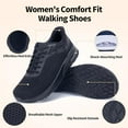 thumbnail image 5 of MAYKX Wide Toe Box Womens Walking Shoes with Arch Support | Slip On Tennis Shoes | Orthotic Sneakers for Plantar Fasciitis Size 6-11, 5 of 6