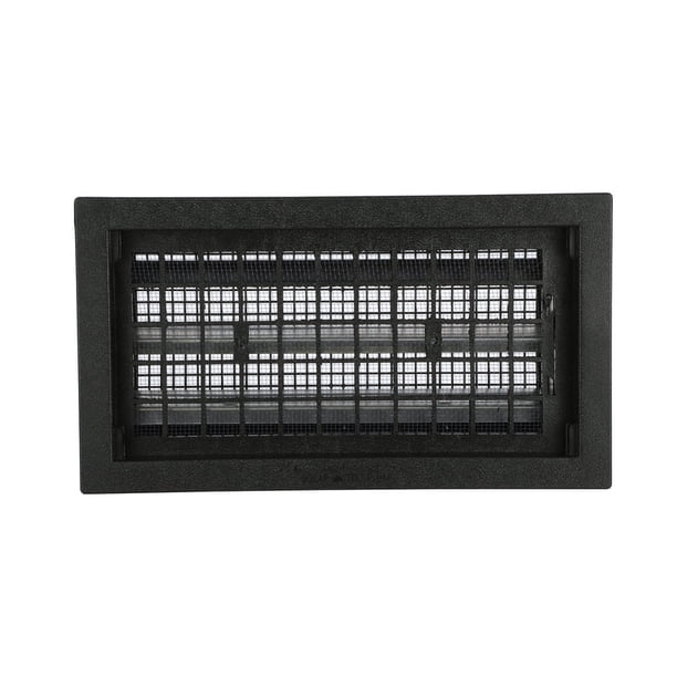 Ventilador Foundation Vent, plástico negro, 24 x 44 cm