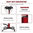 thumbnail image 7 of Transmission Jack, 33.8"-72.8" High Lift, 1/2Ton/1100lbs Hydraulic Telescopic Transmission Jack with Foot Pedal, 360° Swivel Wheel, 7 of 7