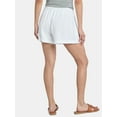thumbnail image 5 of Time and Tru Women's Double Cloth Cotton Shorts, Sizes XS-XXXL, 5 of 5