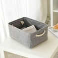 thumbnail image 2 of undry Canasta de Almacenamiento de Ropa Cesto de Cesta con Asas, Kids Toys Bin, Books Basket - Gris m Sunnimix  Cesta de almacenamiento plegable, 2 of 8