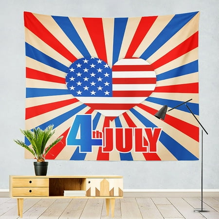 Image of myvepuop Event & Party American Flag Patriotic Photo Background Cloth Independence Day Party Decor A One Size