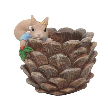 

Cartoon Squirrel Flowerpot Cute Succulent Pots Flower Pot Desktop Decoration
