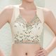 thumbnail image 1 of Sujetador de encaje ajustable, cómodo, sin aros de acero, ropa interior con fruncido, con parte superior holgada, soporte lateral, accesorio transpirable para mujer, 1 of 9