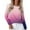 Purple, variant on Women's Gradient Color Raglan Sleeve Round Neck Sweatshirt, Long Sleeve Soft Rayon Blend Pullover Top with Loose Fit for Fall Season, Casual Streetwear and Legging Pairing Outfits Green L