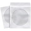 CD DVD Storage Sleeves 100-pk White