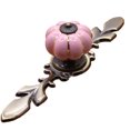 thumbnail image 1 of Tirador de Cerámica Ticfox Calabaza Rosa para Armario y Cajón, 1 of 2