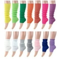 thumbnail image 2 of TELOLY Leg Warmers for Women Winter,Knee-High Socks Long Socks for Women,Ideal School Uniforms Knee High Socks,Green, 2 of 5