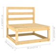 thumbnail image 2 of vidaXL 8 Piece Patio Lounge Set with Cushions Solid Wood Pine, 2 of 6