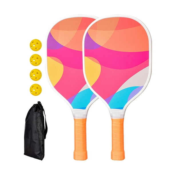 Juego de raquetas de Pickleball, raquetas de Pickleball con 2 raquetas, 4 raquetas de Pickleball, raquetas de Pickleball para niños, hombres, mujeres, Estilo F