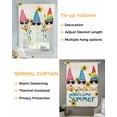 thumbnail image 3 of Sunflower Gnomes Tie Up Curtains for Window, Thermal Insulated Balloon Shade Adjustable Rod Pocket Curtains Valance Panels for Kitchen Bathroom Cafe 42 x 45 Farmhouse Yellow Red Blue Rustic, 3 of 6