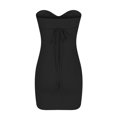 thumbnail image 4 of IROINNID Women's Sheath Dress Summer Chest Wrap Sexy Hollow Out Backless Slim Fit Buttock Dress Solid Color Elastic Waist Dress, 4 of 6