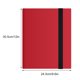 thumbnail image 5 of Laklulu Carpeta de Tarjetas 20 páginas 9 Bolsillos Gran Capacidad Cubierta de Color Colección de Tarjetas Álbum de Almacenamiento para Almacenamiento de Tarjetas de Juego Rojo, 5 of 6