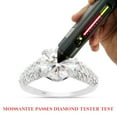 thumbnail image 7 of 2 1/2 ct. t.w Center 8.5MM Round Cut Lab Created Moissanite Diamond Multi Row Engagement Ring In 10K Solid White Gold Jewelry For Women (G-H Color, VVS1 Clarity, 2.50 Cttw)-4.5, 7 of 7