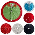 thumbnail image 5 of Kripyery 47inch Christmas Tree Skirt, Multi-patterns Xmas Tree Bottom Decoration, for Indoor Party Festival Home Ornament, 5 of 8