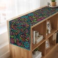 thumbnail image 6 of Table Runners 70 Inches Long Dress Scarves, Abstract Flower Farmhouse Coffee/Dining/Kitchen Table Decor, Holiday Table Runner, Vintage Botanical Geometric Floral 13x70 Inch, 6 of 9