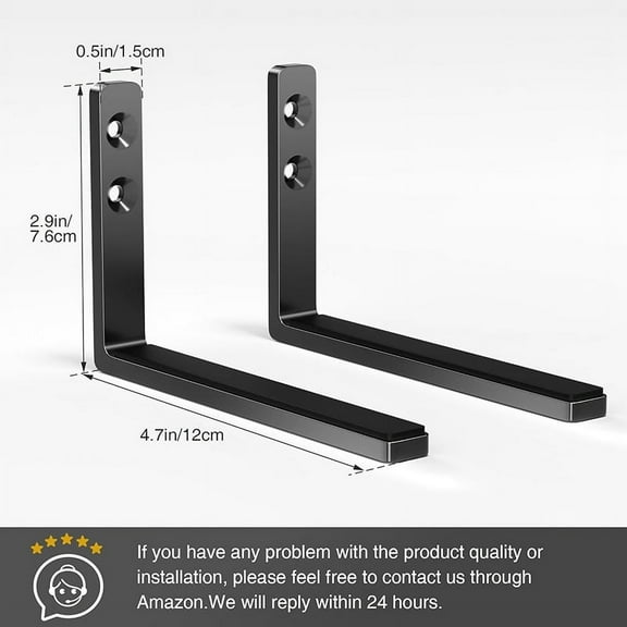 LEXSOMEO 2pcs Wall Mounted Speaker Bracket Corner Speaker Shelf Speaker Wall Mount For Home Small Speaker Stands Soundbar Stand Wall Mount Speaker Shelf