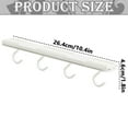 thumbnail image 2 of No Drill Wall Hook Rack - 4 Hook Adhesive Organizer Wall-Mounted for Bathroom & Kitchen, Removable Plastic Storage Hanger, 2 of 2