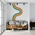 thumbnail image 2 of Cute Wavy Design of a Beautiful and Colorful Rainbow for Relaxing Wall Decoration - Abstract and Aesthetic Background of Rainbow Artwork Design for Living Room Vinyl Wall Decal 20" x 34", 2 of 5