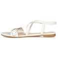 thumbnail image 3 of Journee Womens Jalia Multi Strap Flat Sandals, 3 of 10