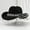 Black, variant on Stylish Western Cowboy Hat For Women Men Featuring Large Round Gemstone Fringe Rhinestone Decorations Ideal Party Event Accessory ,One Size