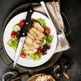 thumbnail image 6 of MYVIT Steak Knives Set of 6,Sharp Stainless Steel Serrated Steak Set for Kitchen,Dishwasher Safe Meat Cutting Knife with Giftbox, 6 of 10