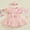 Pink, variant on CheerKidz Girls' One-Year-Old Short Sleeve Dress Romper Summer Soft Yarn Princess Flower Romper Skirt for Comfort and 0-18 Months(Beige,0-2 Months)